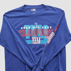 New York Giants NFL 2008 Long Sleeve T-shirt - Blue Vintage - Fanatics