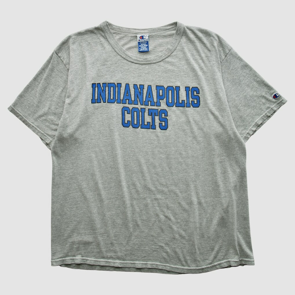 Indianapolis Colts Champion 2000s T-shirt - Heather Gray Vintage - Fanatics