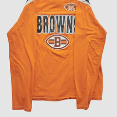 Cleveland Browns NFL 2010s Long Sleeve T-shirt - Orange Vintage - Fanatics