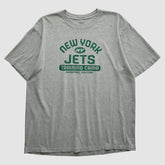 New York Jets Reebok 2000s T-shirt - Heather Gray Vintage - Fanatics