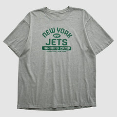 New York Jets Reebok 2000s T-shirt - Heather Gray Vintage - Fanatics
