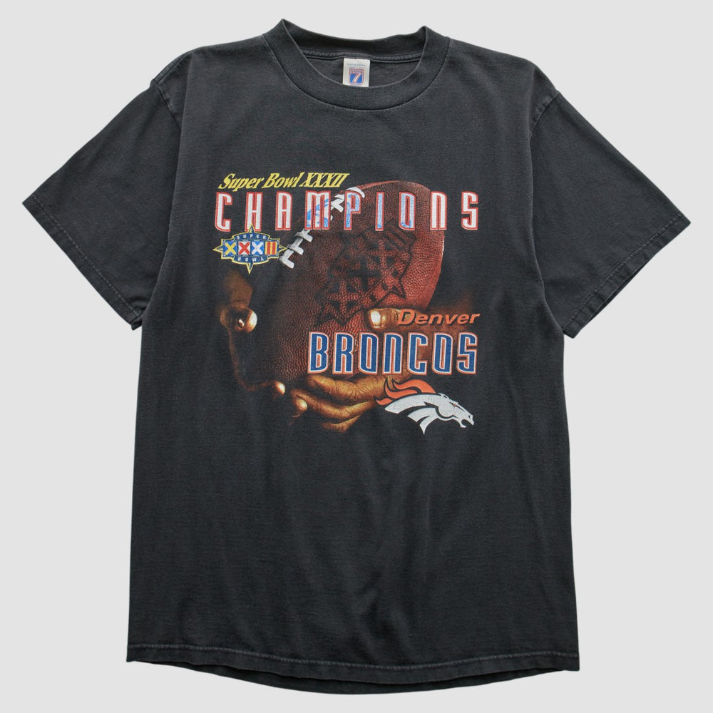 Denver Broncos Logo Athletic 1998 T-shirt - Black Vintage - Fanatics