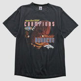 Denver Broncos Logo Athletic 1998 T-shirt - Black Vintage - Fanatics