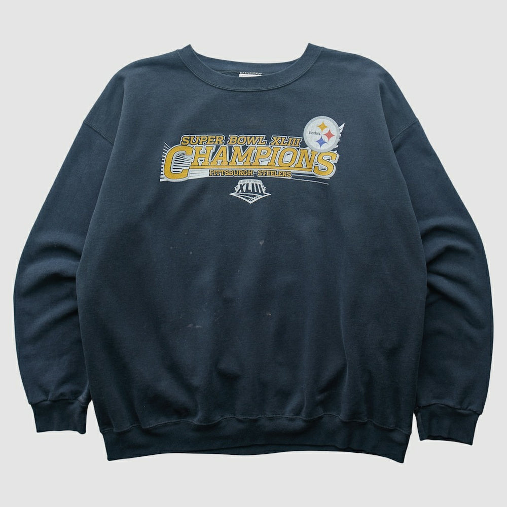 Pittsburgh Steelers NFL 2009 Pullover Sweatshirt - Navy Vintage - Fanatics