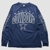 Dallas Cowboys True Fan 90s Long Sleeve T-shirt - Navy Vintage - Fanatics