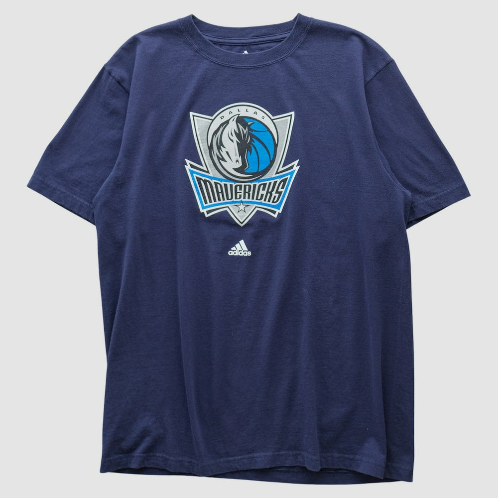 Adidas Dallas Mavericks 2000s T-shirt Navy Vintage