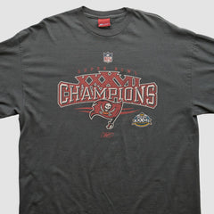 Tampa Bay Buccaneers Reebok 2003 T-shirt - Charcoal Vintage - Fanatics