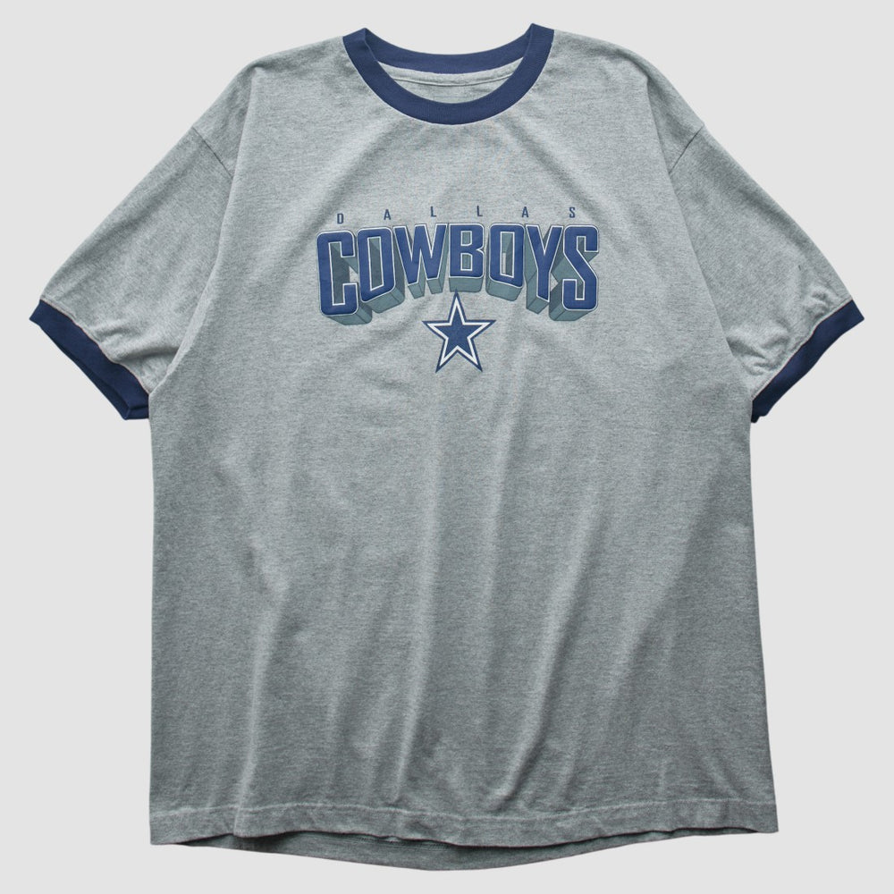 Dallas Cowboys Reebok 2000s T-shirt - Heather Gray Vintage - Fanatics