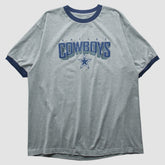 Dallas Cowboys Reebok 2000s T-shirt - Heather Gray Vintage - Fanatics