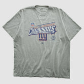 New York Giants Reebok 2007 T-shirt - Heather Gray Vintage - Fanatics