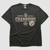 Pittsburgh Steelers Reebok 2006 T-shirt - Black Vintage - Fanatics