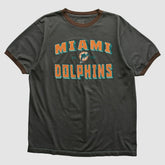 Miami Dolphins Reebok 2000s T-shirt - Charcoal Vintage - Fanatics