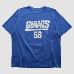New York Giants Reebok 2000s T-shirt - Blue Vintage - Fanatics