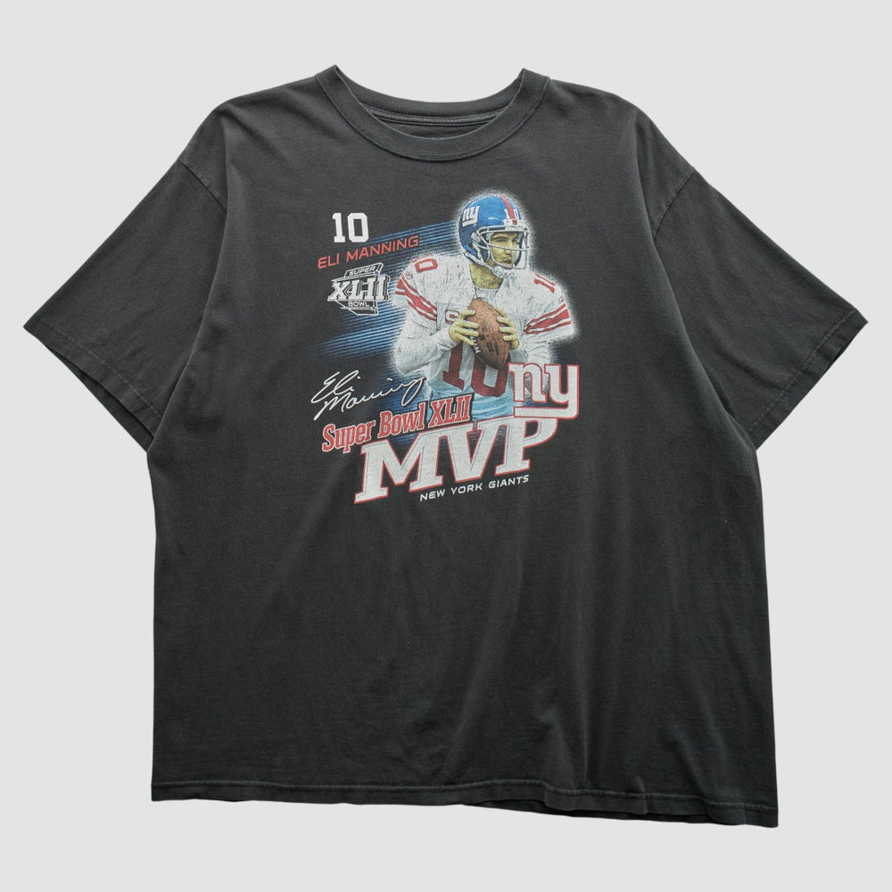 Superbowl XLII MVP Reebok 2008 T-shirt - Black Vintage - Fanatics