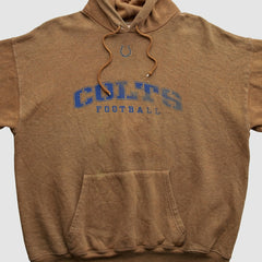 Indianapolis Colts NFL 2000s Hooded Pullover Sweatshirt - Brown Vintage - Fanatics