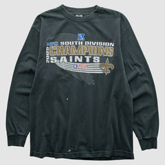 New Orleans Saints Alstyle Apparel 2009 Long Sleeve T-shirt - Black Vintage - Fanatics