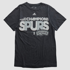 Adidas San Antonio Spurs 2012 T-shirt Black Vintage