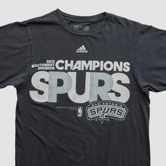 Adidas San Antonio Spurs 2012 T-shirt Black Vintage