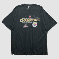 Pittsburgh Steelers Alstyle 2010 T-shirt - Black Vintage - Fanatics