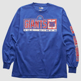 New York Giants NFL 2000s Long Sleeve T-shirt - Blue Vintage - Fanatics