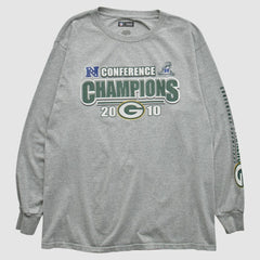 Green Bay Packers NFL 2010 Long Sleeve T-shirt - Heather Gray Vintage - Fanatics