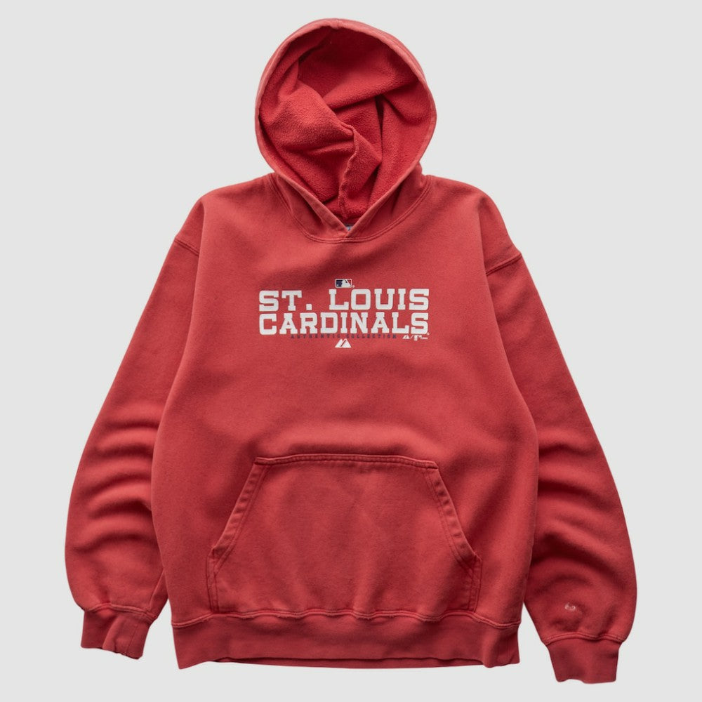 St. Louis Cardinals Majestic 2000s Hooded Pullover Sweatshirt Discount