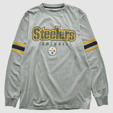 Pittsburgh Steelers NFL 2000s Long Sleeve T-shirt - Heather Gray Vintage - Fanatics