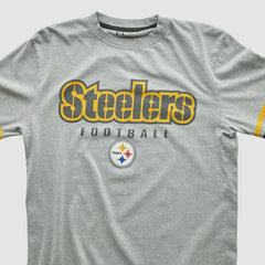 Pittsburgh Steelers NFL 2000s Long Sleeve T-shirt - Heather Gray Vintage - Fanatics