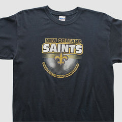 New Orleans Saints Gildan 2009 T-shirt - Black Vintage - Fanatics