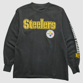 Pittsburgh Steelers 2000s Long Sleeve T-shirt - Black Vintage - Fanatics