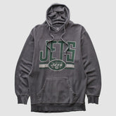 New York Jets NFL 2010s Hooded Pullover Sweatshirt - Dark Heather Gray Vintage - Fanatics