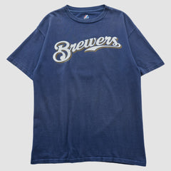 Milwaukee Brewers Majestic 2000s T-shirt for sale