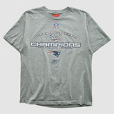 New England Patriots Reebok 2002 T-shirt - Heather Gray Vintage - Fanatics