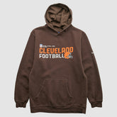 Cleveland Browns Reebok 2000s Hooded Pullover Sweatshirt - Brown Vintage - Fanatics