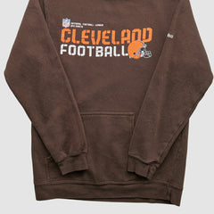Cleveland Browns Reebok 2000s Hooded Pullover Sweatshirt - Brown Vintage - Fanatics