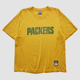 Green Bay Packers Reebok 2000s T-shirt - Yellow Vintage - Fanatics