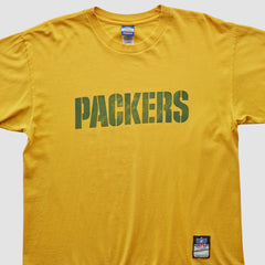 Green Bay Packers Reebok 2000s T-shirt - Yellow Vintage - Fanatics