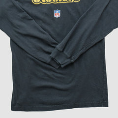 Pittsburgh Steelers Reebok 2000s Long Sleeve T-shirt - Black Vintage - Fanatics