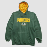 Green Bay Packers Reebok 2000s Hooded Pullover Sweatshirt - Green Vintage - Fanatics