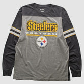 Pittsburgh Steelers NFL 2010s Long Sleeve T-shirt - Heather Gray Vintage - Fanatics