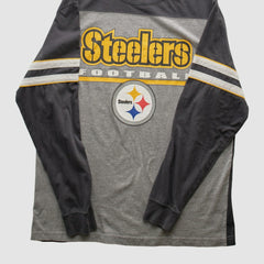 Pittsburgh Steelers NFL 2010s Long Sleeve T-shirt - Heather Gray Vintage - Fanatics