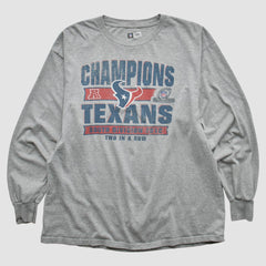 Houston Texans Team Edition Apparel 2012 Long Sleeve T-shirt - Heather Gray Vintage - Fanatics