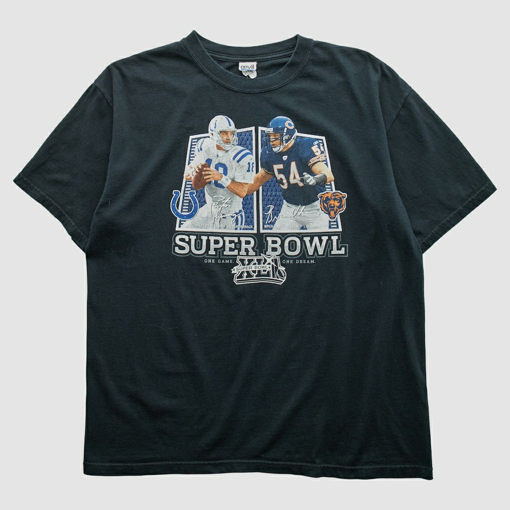 Superbowl XLII Anvil 2008 T-shirt - Black Vintage - Fanatics