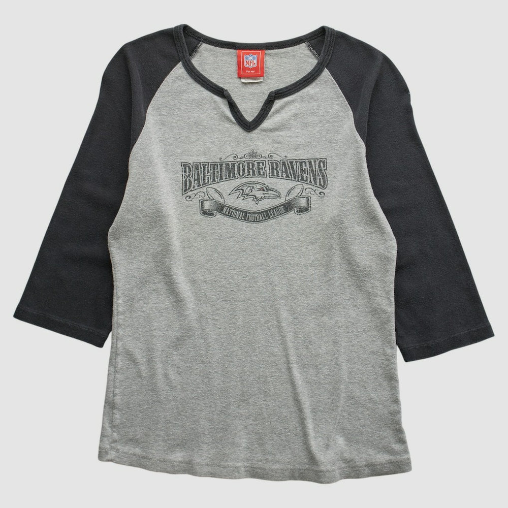 Baltimore Ravens NFL 2000s T-shirt - Heather Gray Vintage - Fanatics