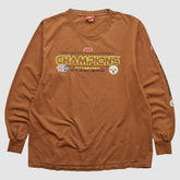 Pittsburgh Steelers NFL 2006 Long Sleeve T-shirt - Brown Vintage - Fanatics
