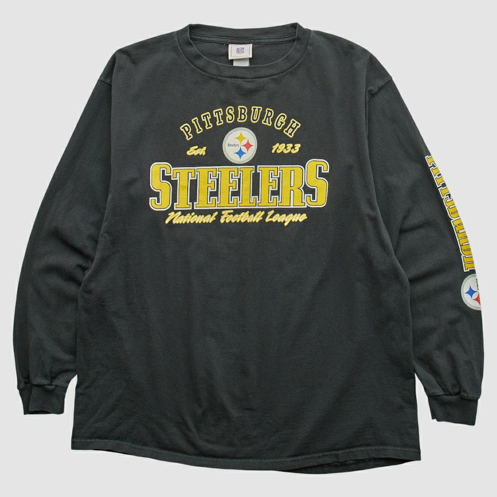 Pittsburgh Steelers NFL 2000s Long Sleeve T-shirt - Black Vintage - Fanatics