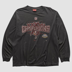 Tampa Bay Buccaneers Reebok 2003 Long Sleeve T-shirt - Black Vintage - Fanatics