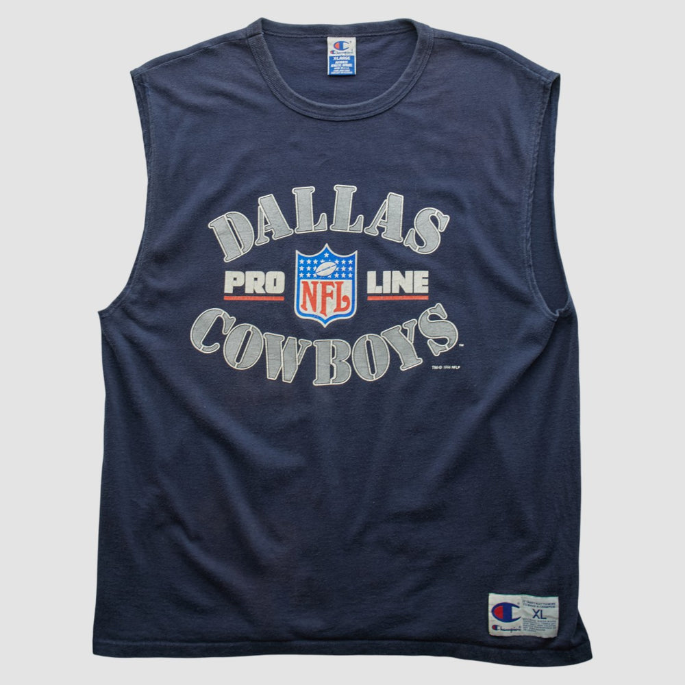 Dallas Cowboys Champion 90s Tank - Navy Vintage - Fanatics