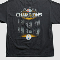 Pittsburgh Steelers Reebok 2006 T-shirt - Black Vintage - Fanatics