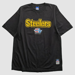 Pittsburgh Steelers Reebok 2000s T-shirt - Black Vintage - Fanatics